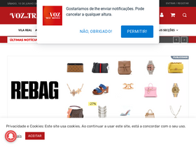 'avozdetrasosmontes.pt' screenshot