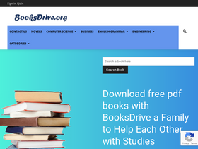 'booksdrive.org' screenshot