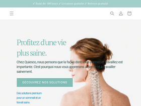 Quiesco homepage screenshot