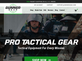 'gunnergear.com' screenshot