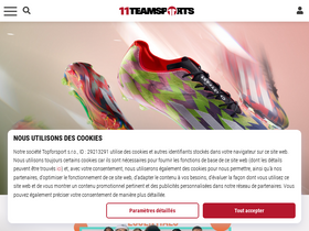 '11teamsports.fr' screenshot