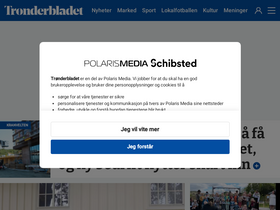 'tronderbladet.no' screenshot