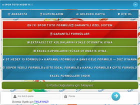 'sportotohedef15.com' screenshot