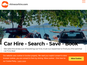 'rhinocarhire.com' screenshot