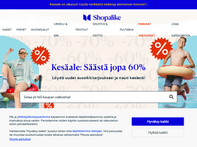 'shopalike.fi' screenshot