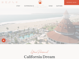 'hoteldel.com' screenshot