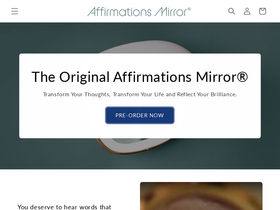 affirmationsmirror.com homepage screenshot