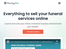 'partingpro.com' screenshot