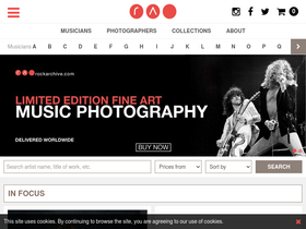 'rockarchive.com' screenshot