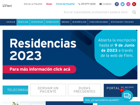 'fleni.org.ar' screenshot