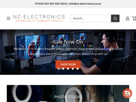 nz-electronics.co.nz homepage screenshot