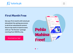 'tutoria.pk' screenshot