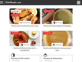 'tudoreceitas.com' screenshot
