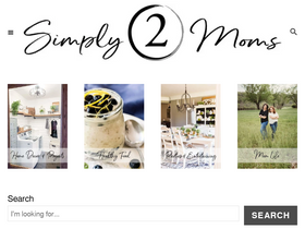 'simply2moms.com' screenshot