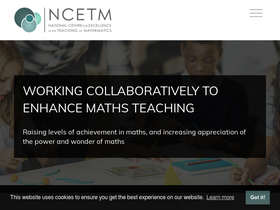 'ncetm.org.uk' screenshot