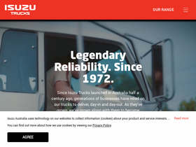 'isuzu.com.au' screenshot