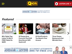 'myq105.com' screenshot