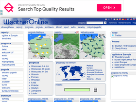 'weatheronline.pl' screenshot