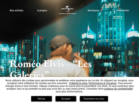 'universalmusic.fr' screenshot