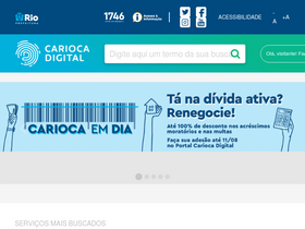 'carioca.rio' screenshot
