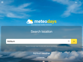 'meteodays.com' screenshot