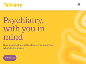 'talkiatry.com' screenshot