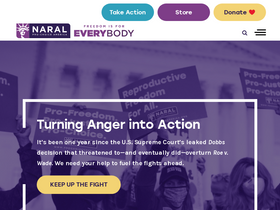 'prochoiceamerica.org' screenshot