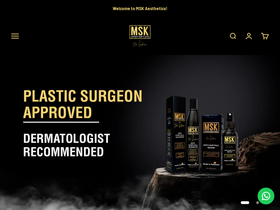 mskaesthetics.com homepage screenshot