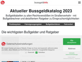 'bussgeldinfo.org' screenshot