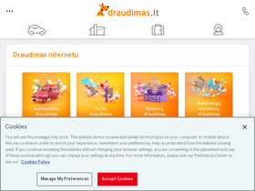 'draudimas.lt' screenshot
