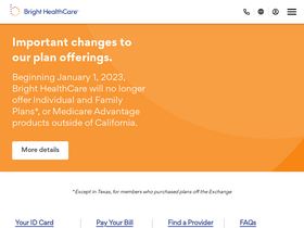 'brighthealthcare.com' screenshot