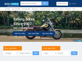 'bikes4sale.in' screenshot