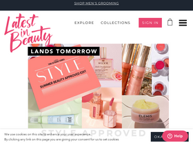 'latestinbeauty.com' screenshot