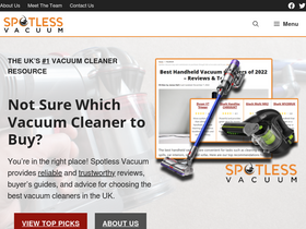 'spotlessvacuum.co.uk' screenshot