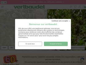 'vertbaudet.be' screenshot