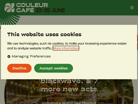 'couleurcafe.be' screenshot