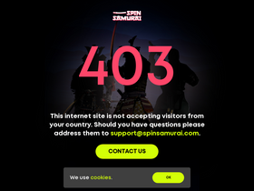 'spinsamurai.com' screenshot