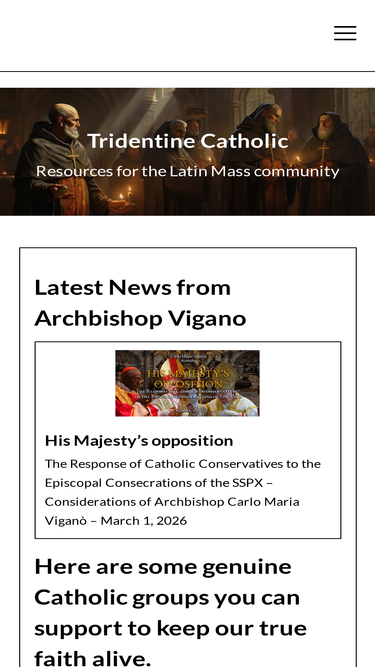 tridentinecatholic.com