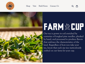 longleaftea.co homepage screenshot