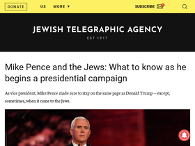 'jta.org' screenshot