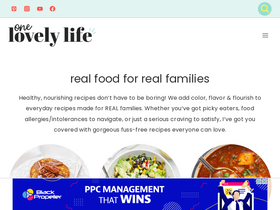 'onelovelylife.com' screenshot