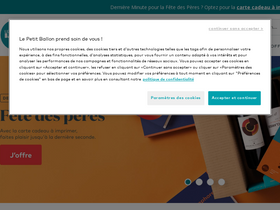 'lepetitballon.com' screenshot
