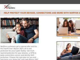 'netzero.net' screenshot