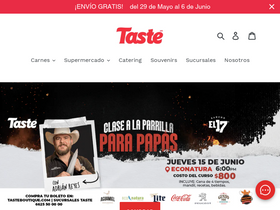 tasteboutique.com homepage screenshot