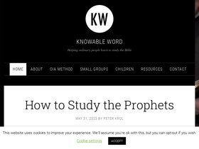 'knowableword.com' screenshot