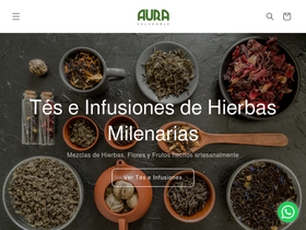 aurasaludable.com homepage screenshot