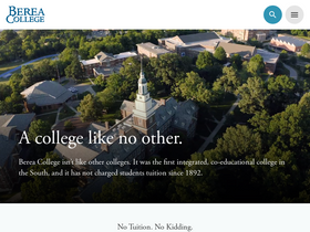 'berea.edu' screenshot