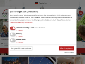 'bamberg.info' screenshot