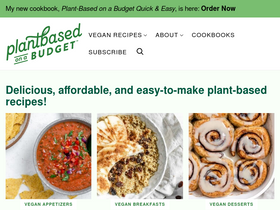 'plantbasedonabudget.com' screenshot