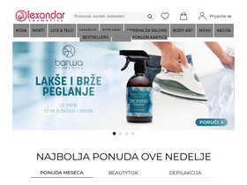 'alexandar-cosmetics.com' screenshot
